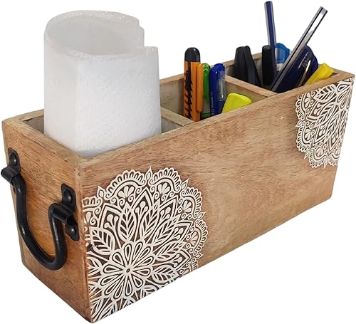 Miniatura 6 de VANIYA CRAFTS R - Cubertería de madera tallada hecha a mano para servilletas, cucharas, tenedores, pañuelos, cuchillos (acabado blanco natural)