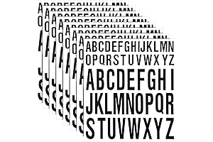 8 Sheets Waterproof Letters: Premium Self-Adhesive Vinyl Decals for Striking Crafts