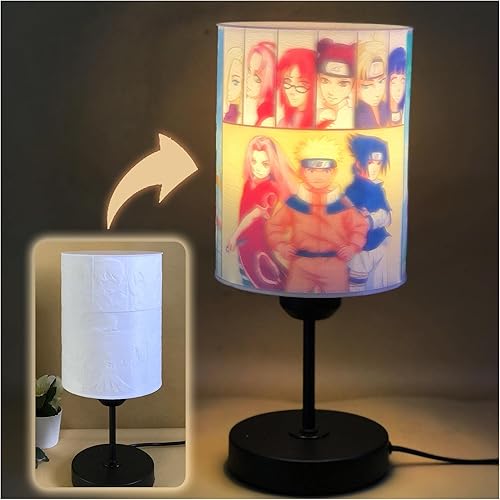 Narutou - Lámpara de mesa mágica de anime, figura de manga, regalos de cumpleaños de Navidad para él, adultos, hombres, niñas, mujeres, luz