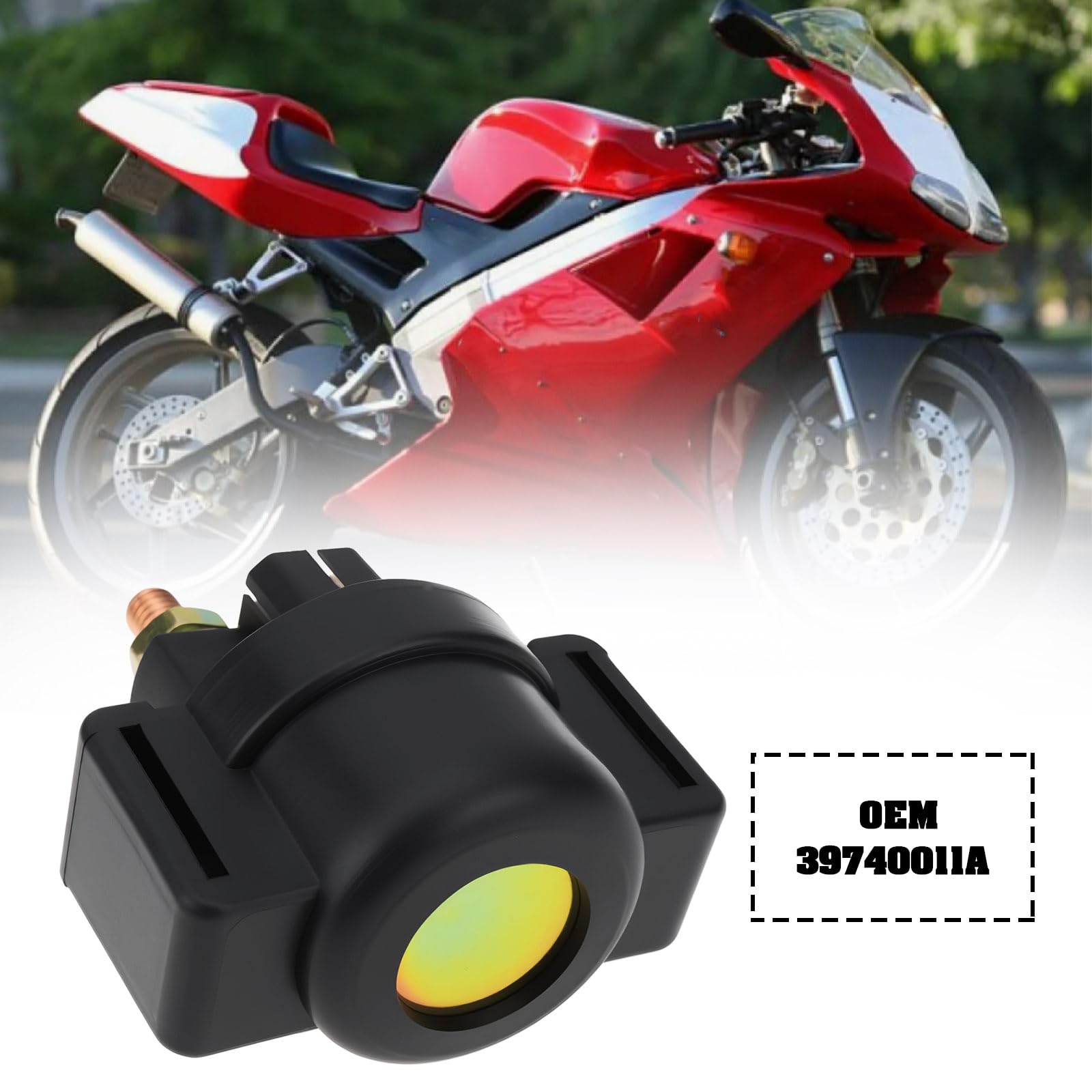 Relais De Démarrage Moto 12V Réf. 39740011A - Compatible Cagiva Et Ducati - 56x37x55.6mm