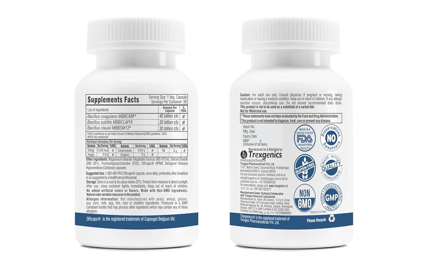 Buy Now Trexgenics Ibd-Ibs Pro Digestive Health Delayed Release Gast...