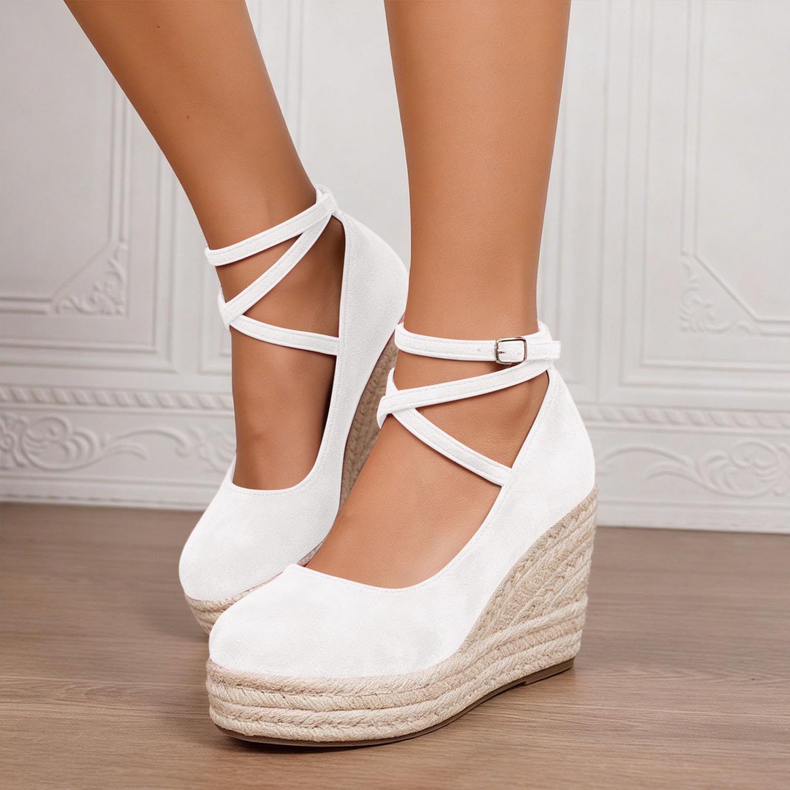 Scarpe da ballo da donna con plateau, scarpe da sposa con cinturino, tacco alto, eleganti e comode, scarpe con tacco alto per ottobre