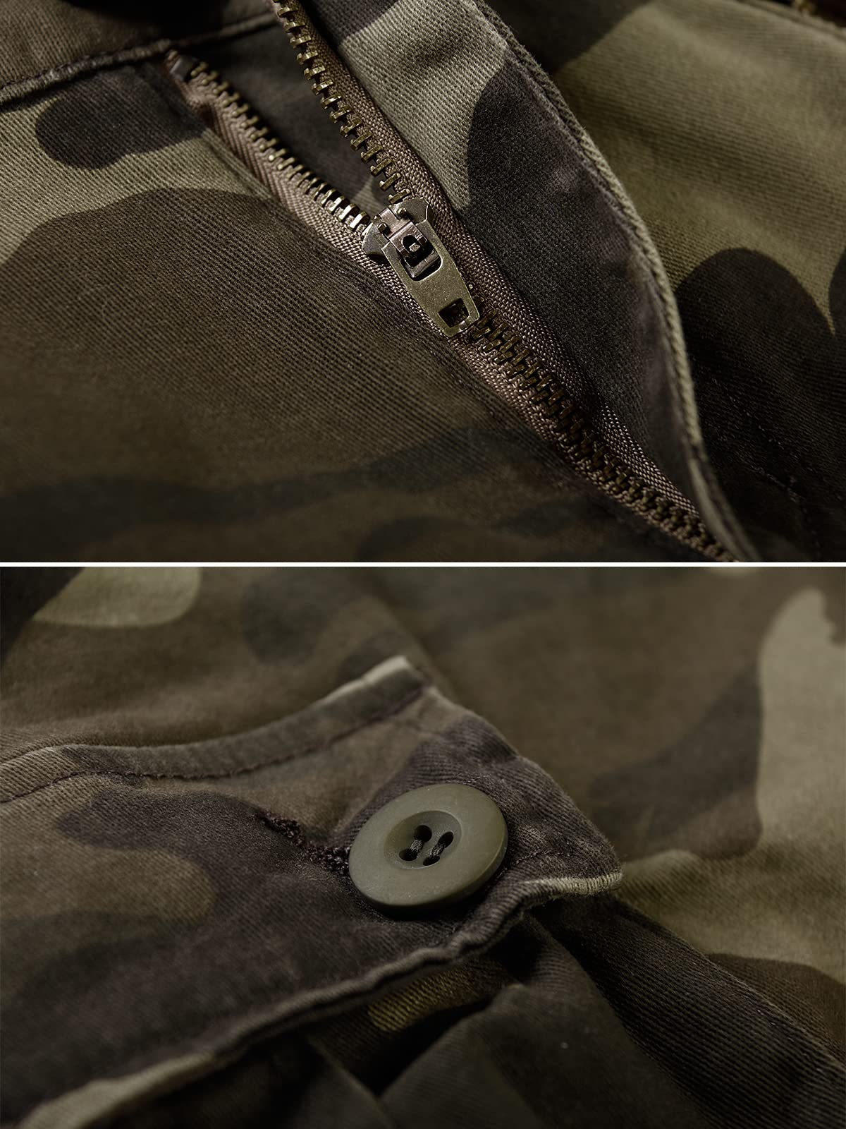 Aeslech Short Femme Militaires Camouflés pour Femmes 6 Poches Vêtements D'été Décontractés pour Le Travail Extérieur