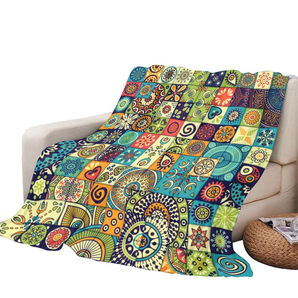 Coperta In Flanella Morbida Con Disegno Carlino - Leggera 60x80 Cm Per Divano E Viaggi