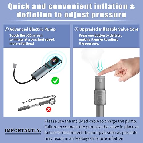 Miniatura 5 de Twinklepoch Dispositivo de tracción cervical para el cuello, dispositivo de tracción cervical con bomba de aire eléctrica con 3 tracciones de