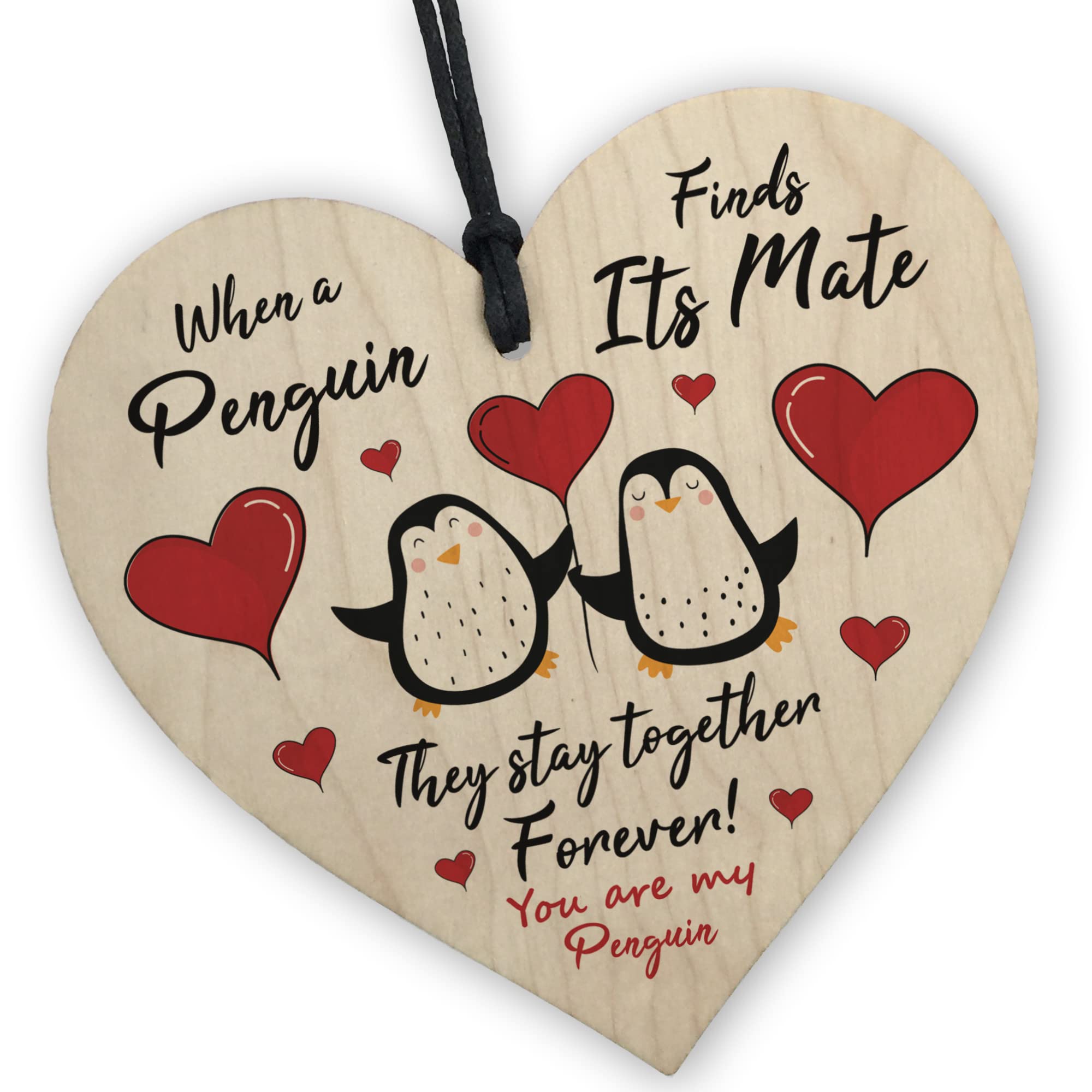 Red Ocean Penguins Are Together Forever Valentines Gift For Him or Her Anniversary Present Gift For Boyfriend Girlfriend Husband Wife