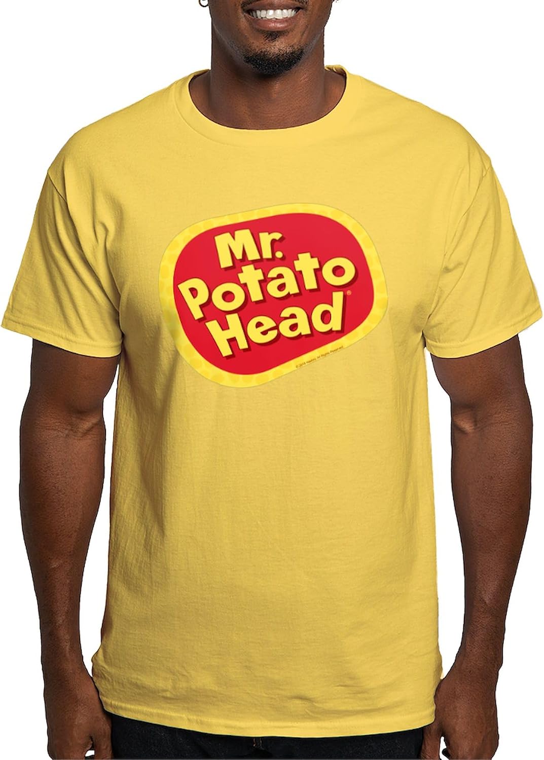 CafePress Mr. Potato Head Light T Shirt Men's 100% Cotton, Classic Graphic White T-Shirt