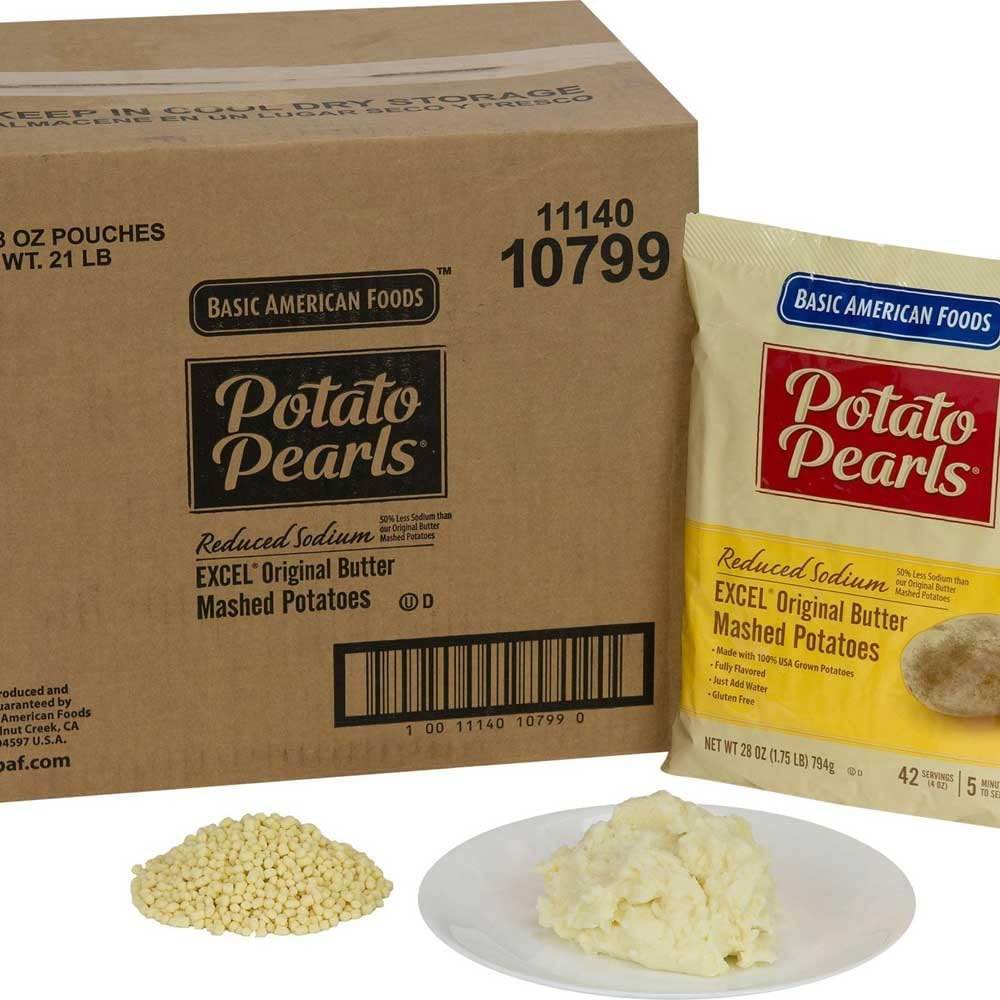 Basic American Foods Excel Original Butter Mashed Potatoes, 28 Ounce -- 12 per case.