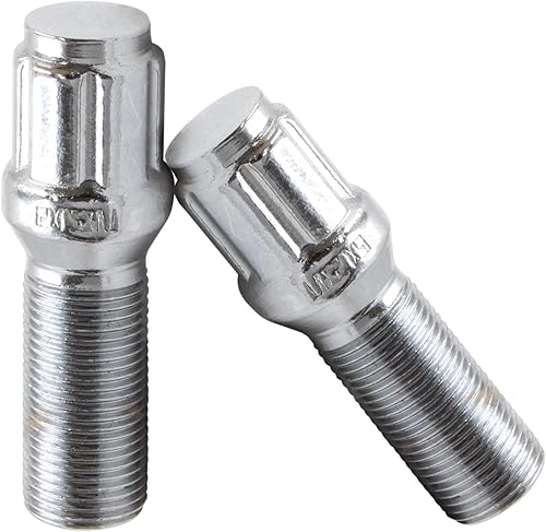 Miniatura 3 de Wheel Accessories Parts 20 pernos cromados de 12 x 1.5 pulgadas de bloqueo para asiento de cono con llave hexagonal doble (1.181 in de largo) (20,