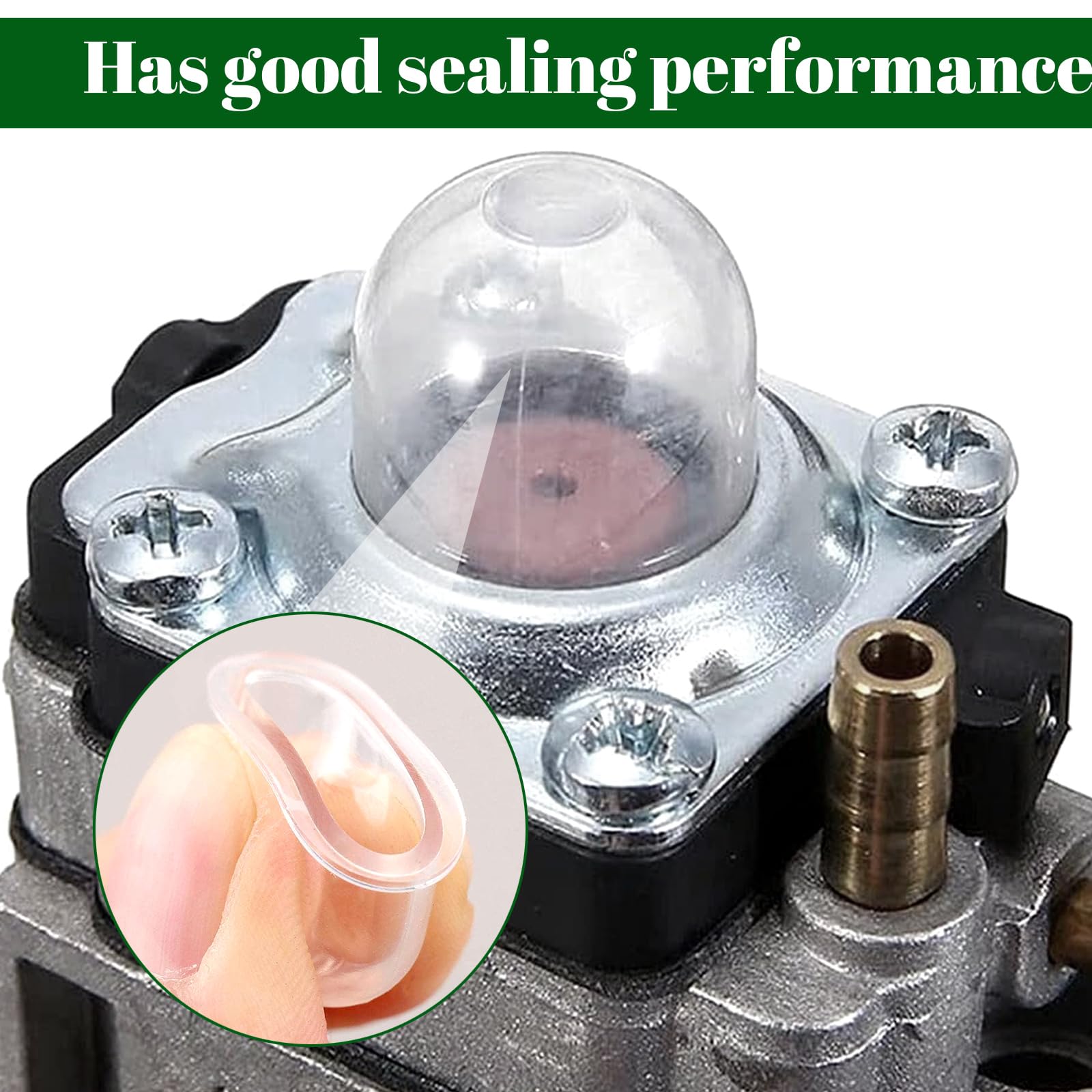 12 stuks ontstekingscapsules, primerpomp, brandstofpomp, carburateur, primerlamp, carburateurolie, voor grasmaaier, blazer, trimmer, kettingzaag, cutter, heg, transparant