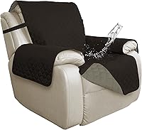 Vista 49 de ISSUNTEX Fundas de Sofá de Doble Protección 100% Impermeables para Sala de Estar, Fundas de Sofá para Sofá de 3 Cojines, Protector de Muebles