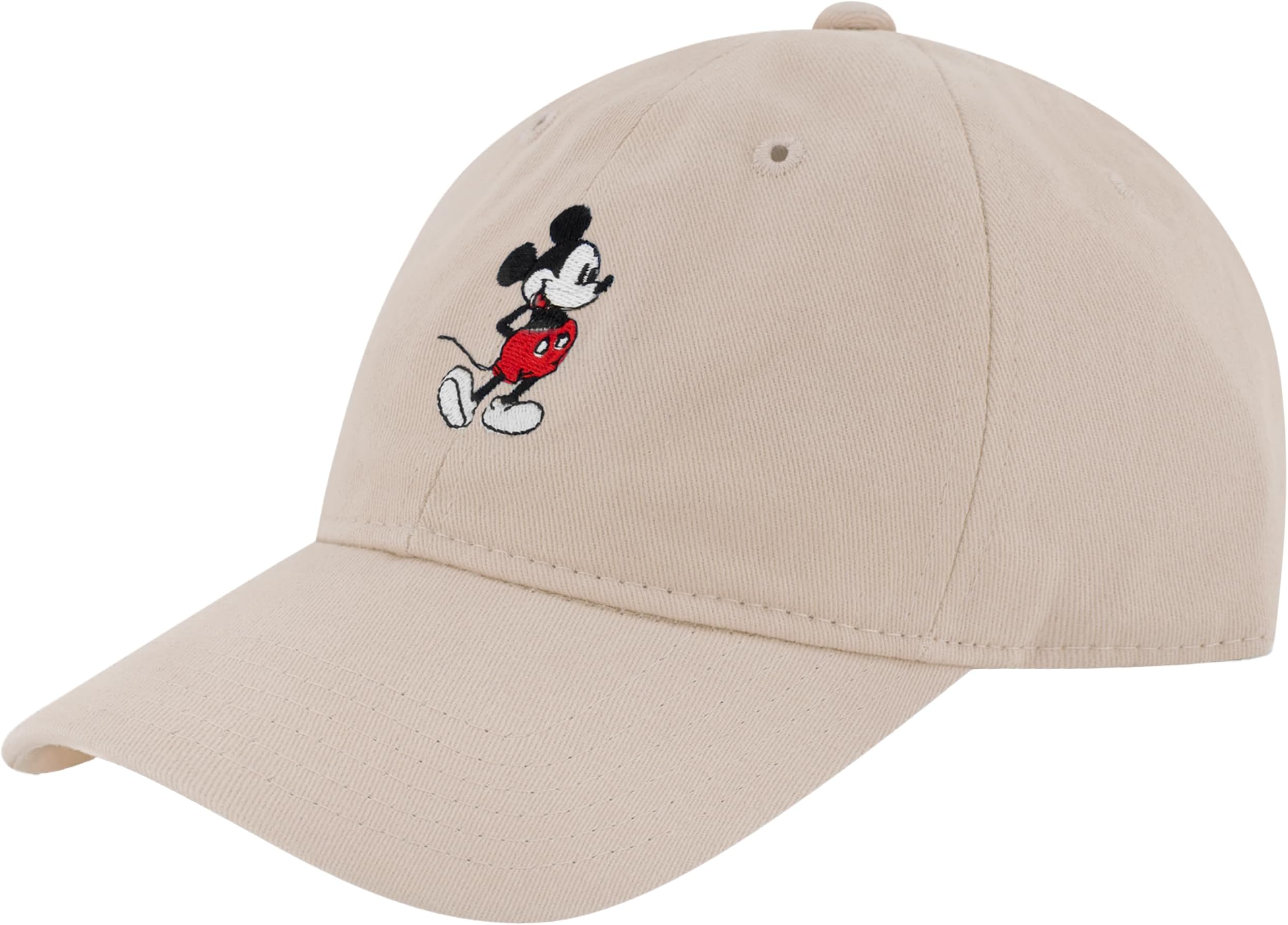 Disney Mickey Mouse Embroidered Cotton Adjustable Dad Hat with Curved Brim