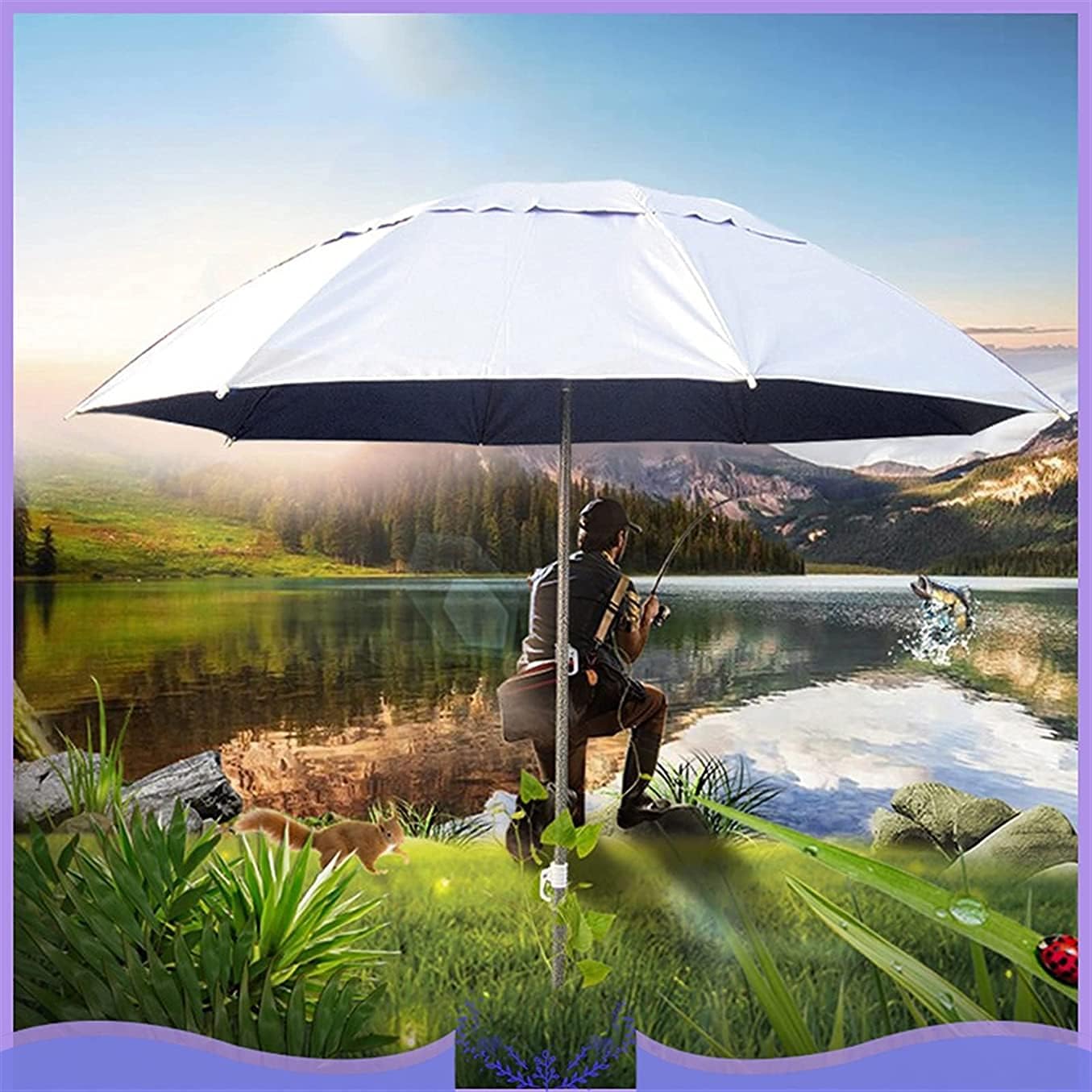 Patio Umbrella Outdoor Beach Parasols, Garden Umbrella Shade for Patio Umbrellas Adjustable Patio Umbrella Outdoor Parasol Sun Shade Umbrella Garden Beach Patio Ultraviolet-Proof