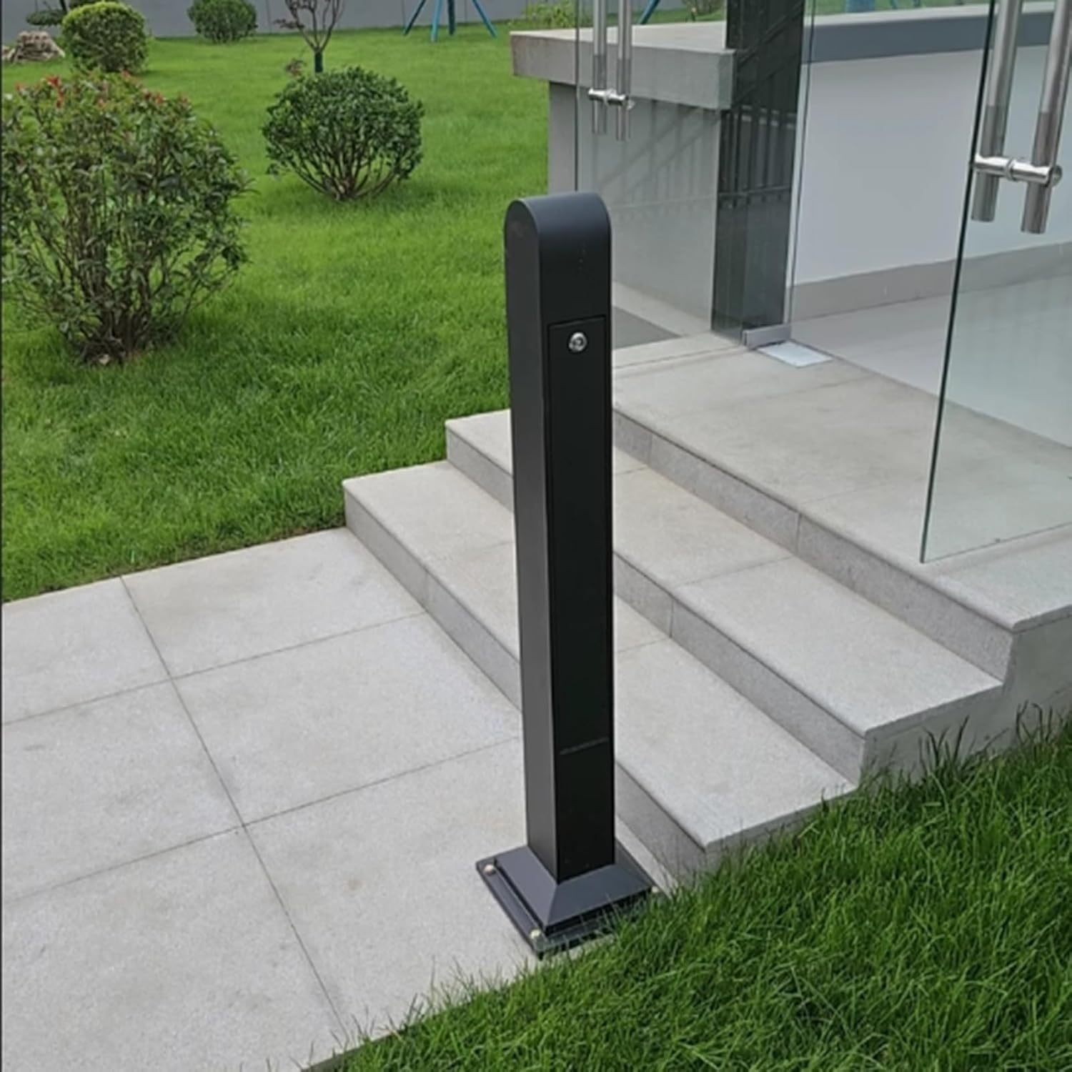 Standing Ashtray Outdoor, Cigarette Butt Collection Column,Outdoor Cigarette Butt Containers, Soot Column Rustproof, For Parks Stations Squares