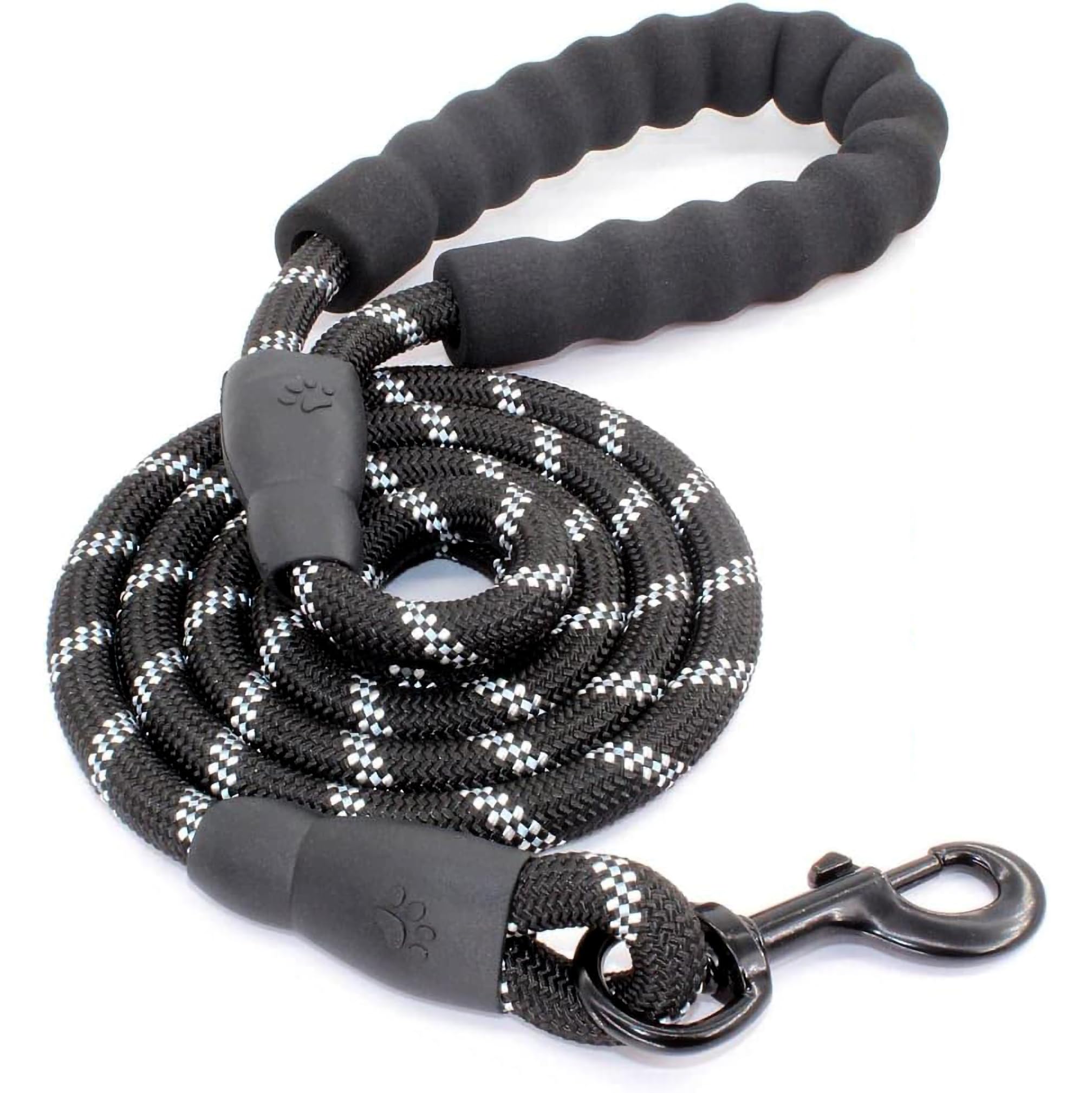 BOLDSTUFF Rope Dog Leash 4 FT with Comfortable Padded Handle, Durable and Suitable Dog Leash for Medium Large Dogs, 1/2 inch, Black (B0D9H4HRJ1) Amazon Price History, Amazon Price Tracker