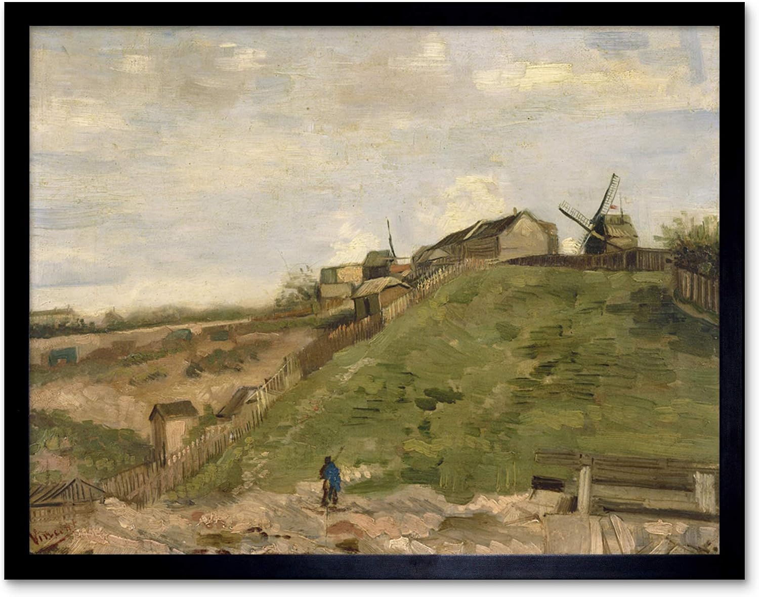 Vincent Van Gogh De Heuvel Van Montmartre Met Steengroeve Art Print Framed Poster Wall Decor 12x16 inch