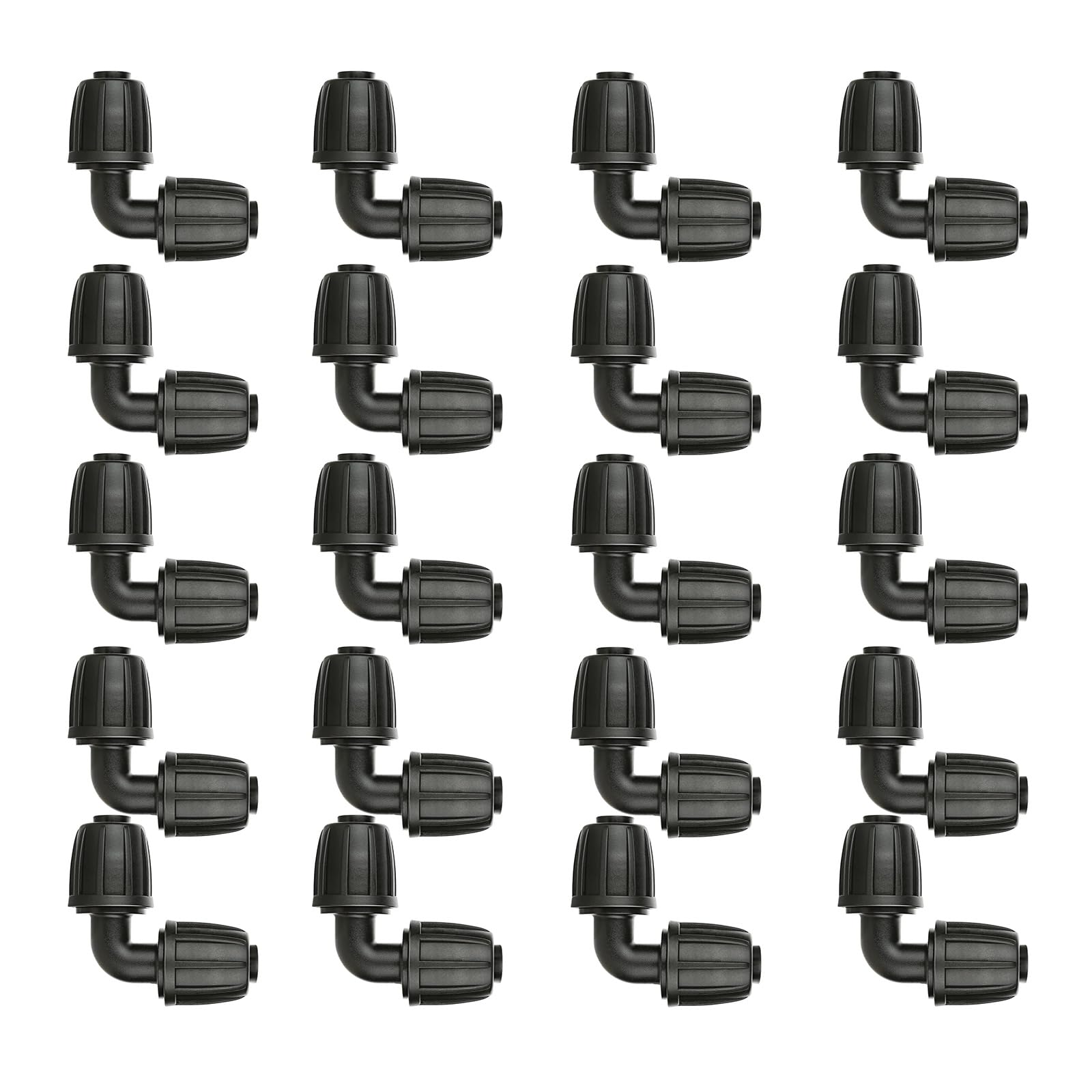 Adapters 15pcs Tool-Free Installation for Efficient Agricultural & Home Garden Watering Greenhouses Irrigation Elbow Joints