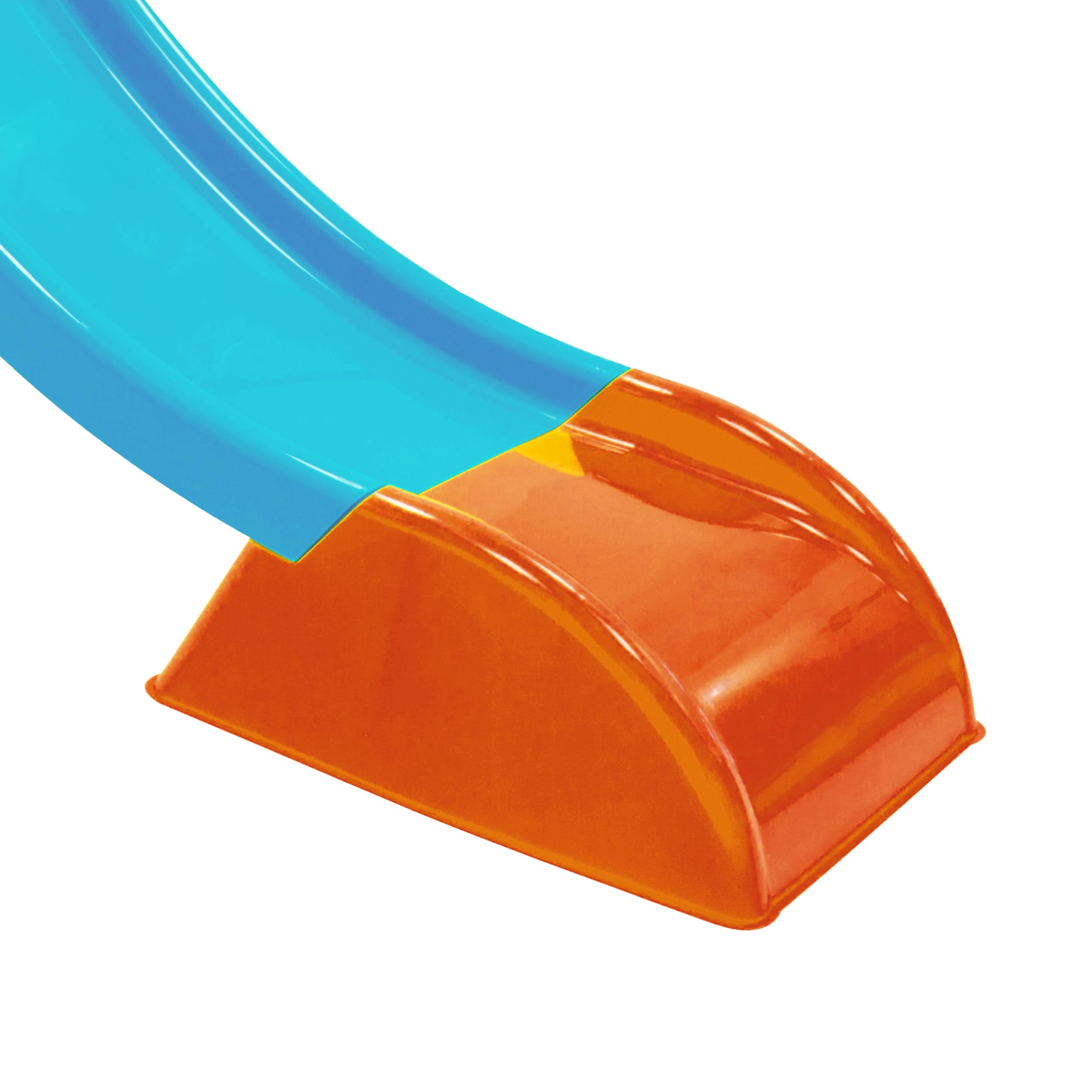 Scivolo per bambini 5 gradini con innesto acqua. Scivolo da giardino per bambini super resistente. Scivolo per bambini da casa in plastica 180x78x110cm. Multicolor Max 50kg (Blu)