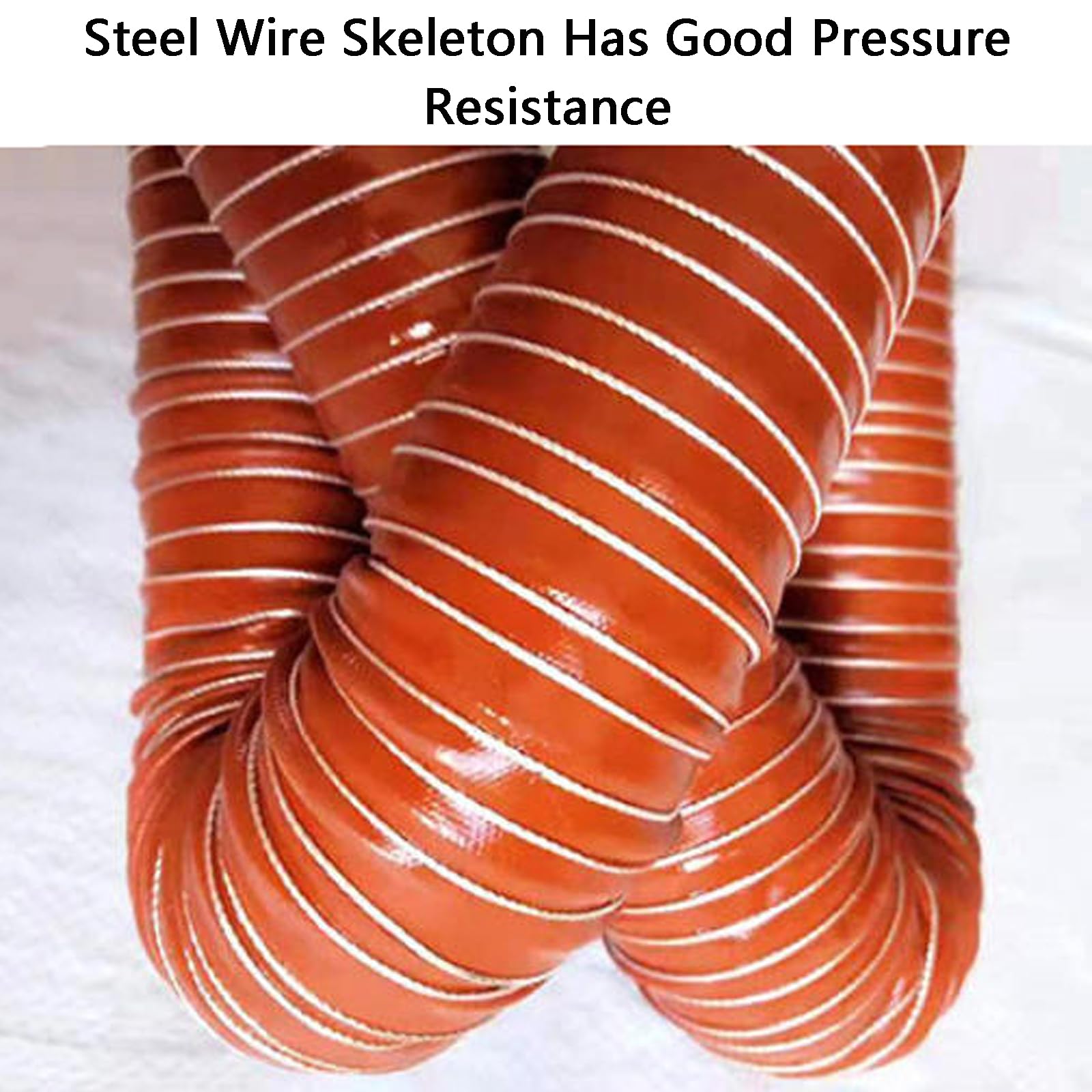 Manguera De ExtraccióN Flexible​,Tubo Flexible De Salida De Aire,Tubo Flexible Campana Extractora,Tubo De VentilacióN Resistente A Altas Temperaturas,Tubo para CanalóN