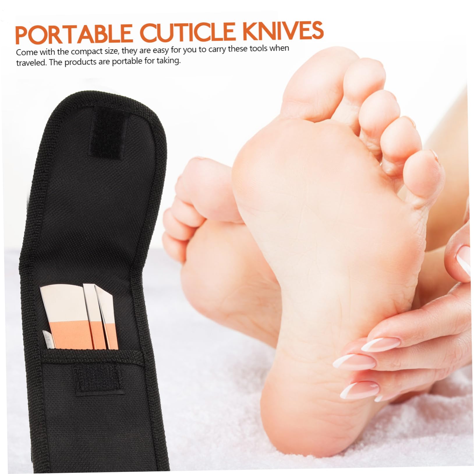 Ipetboom Rose Knife Set for Foot Care Nail Knife Set Cuticle Remover Kit Portable Cuticle Tool