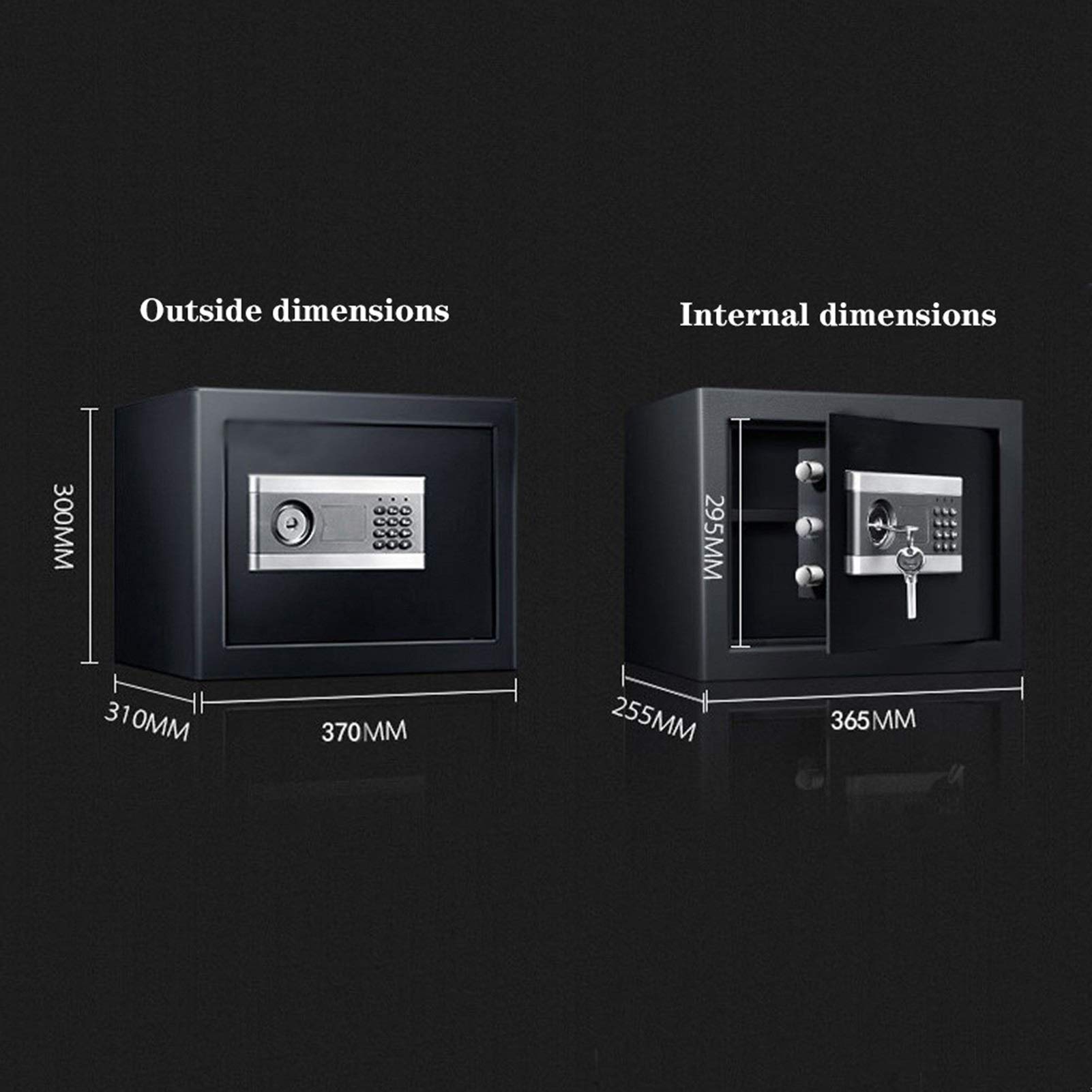 Cassaforte Elettronica Digitale di Sicurezza, Struttura in Acciaio, Nascosta con Serratura, Ideale per Casa, Ufficio, Hotel, Armadietto Portavalori.,