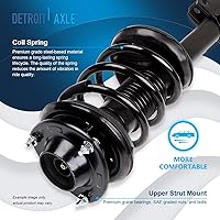 Vista 1217 de Detroit Axle - Kit de suspensión delantera de 10 piezas para Chevy Aveo Aveo5 Pontiac G3 Wave 2 Ready Struts Assembly 2 Enlaces de barra