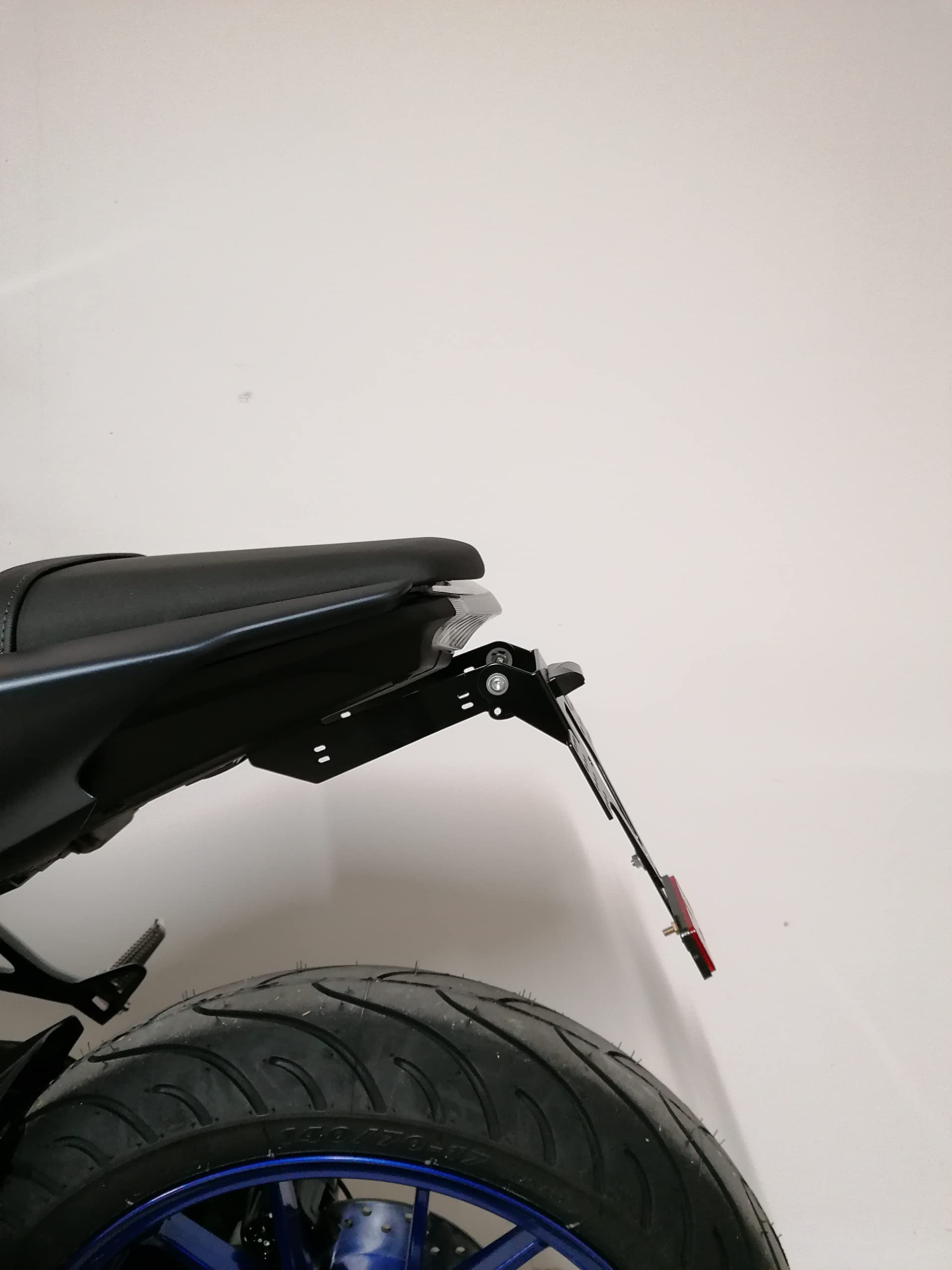 Kennzeichenhalter für Yamaha MT 125 Bj.20-25 GroFaTec EVO Set Kennzeichenträger Nummernschild mt125 Träger Halter kurzes Heck Heckumbau auch Modell 2025 mt-125