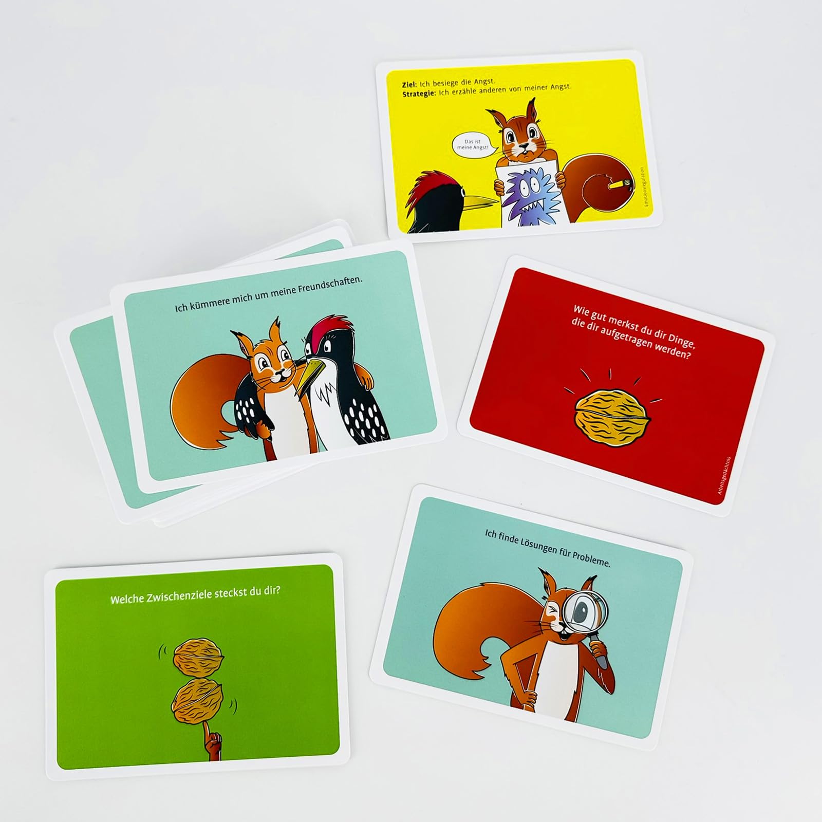 Squippi Squirrel knackt die Nuss: Ressourcen und Exekutivfunktionen bei ADHS stärken. 100 Karten für die Beratung und Psychotherapie mit Kindern. Mit ... cm in stabiler Box (Beltz Therapiekarten)
