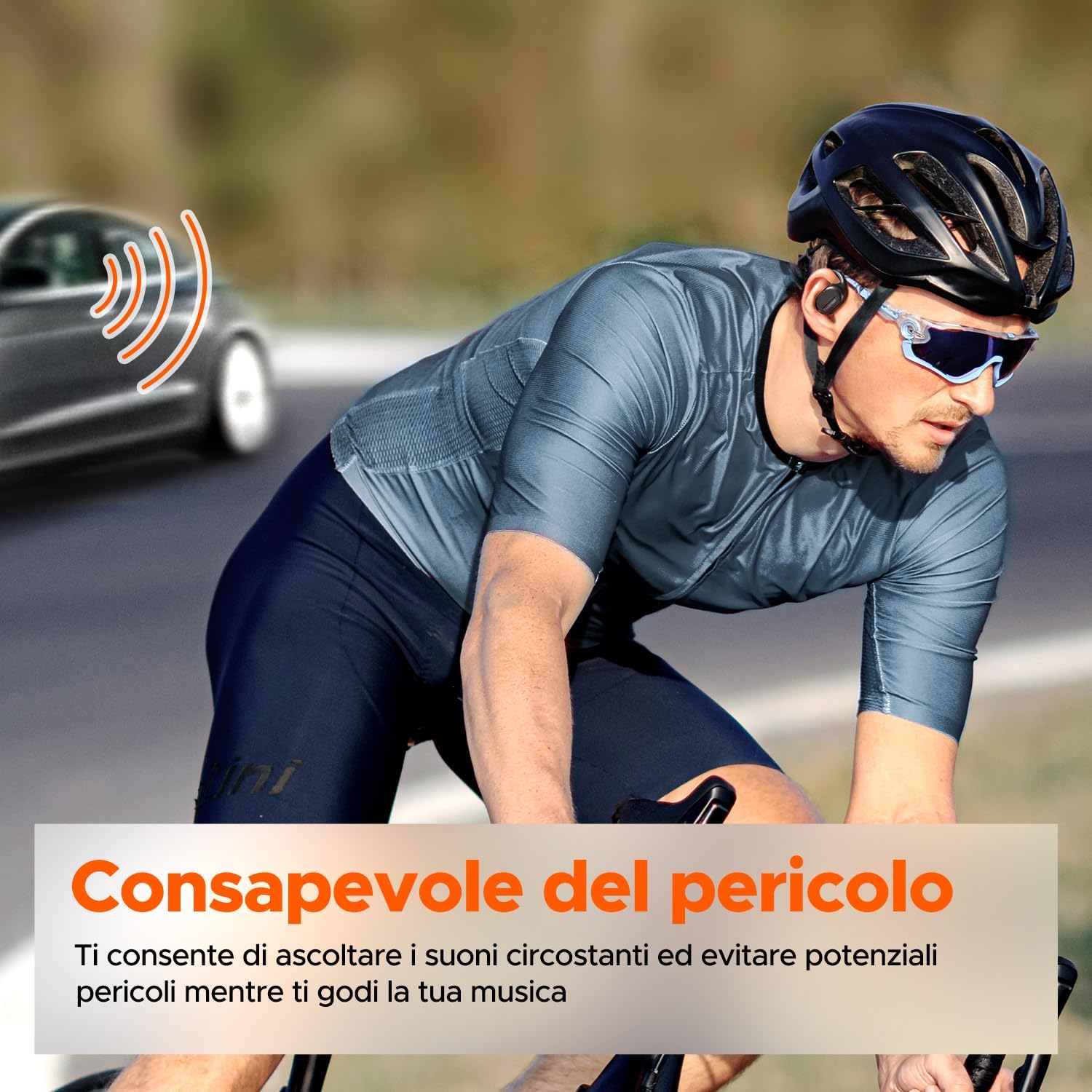 truefree Cuffie Bluetooth 5.3 ad orecchio aperto, auricolari senza fili con ganci per orecchie, cancellazione del rumore ENC, suono stereo coinvolgente con driver da 16,2 mm truefree Cuffie Bluetooth 5.3 ad orecchio aperto, auricolari senza fili con ganci per orecchie, cancellazione del rumore ENC, suono stereo coinvolgente con driver da 16,2 mm