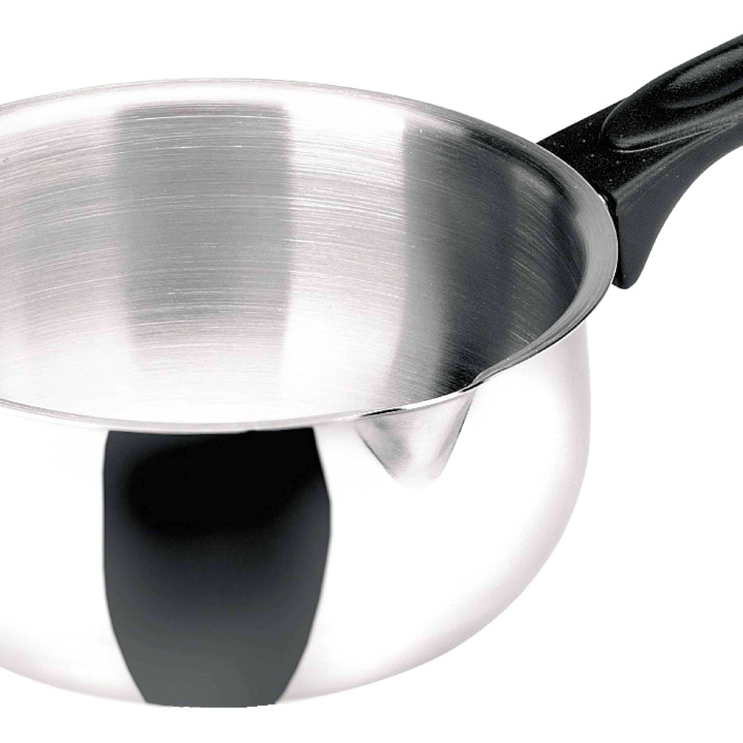 IBILI 665212 Cazo INOX con Pico 18 por ciento, Plata, 12 cm