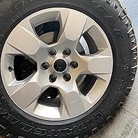 Vista 6 de 4 tapas centrales de plástico negro brillante personalizadas de 2.480 in 2.5 pulgadas para ruedas Dodge Ram 1500 2019-2022 6KF18TRMAA