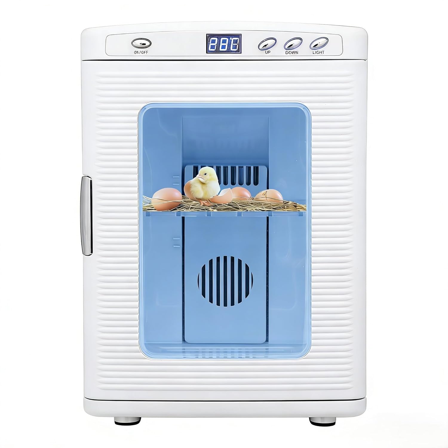 Reptile Incubator, 25l Scientific Lab Incubator, Digital Cooling Temperature Controlled from 10 to 60°c(72°f to 140°f), Reptile Egg Incubator with Handle, AC and DC Power