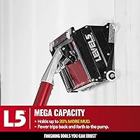 Vista 3 de LEVEL5 - Caja de acabado plano MEGA de 12 pulgadas + asa, grado profesional, alta capacidad, para tableros de yeso Gyprock 4-569