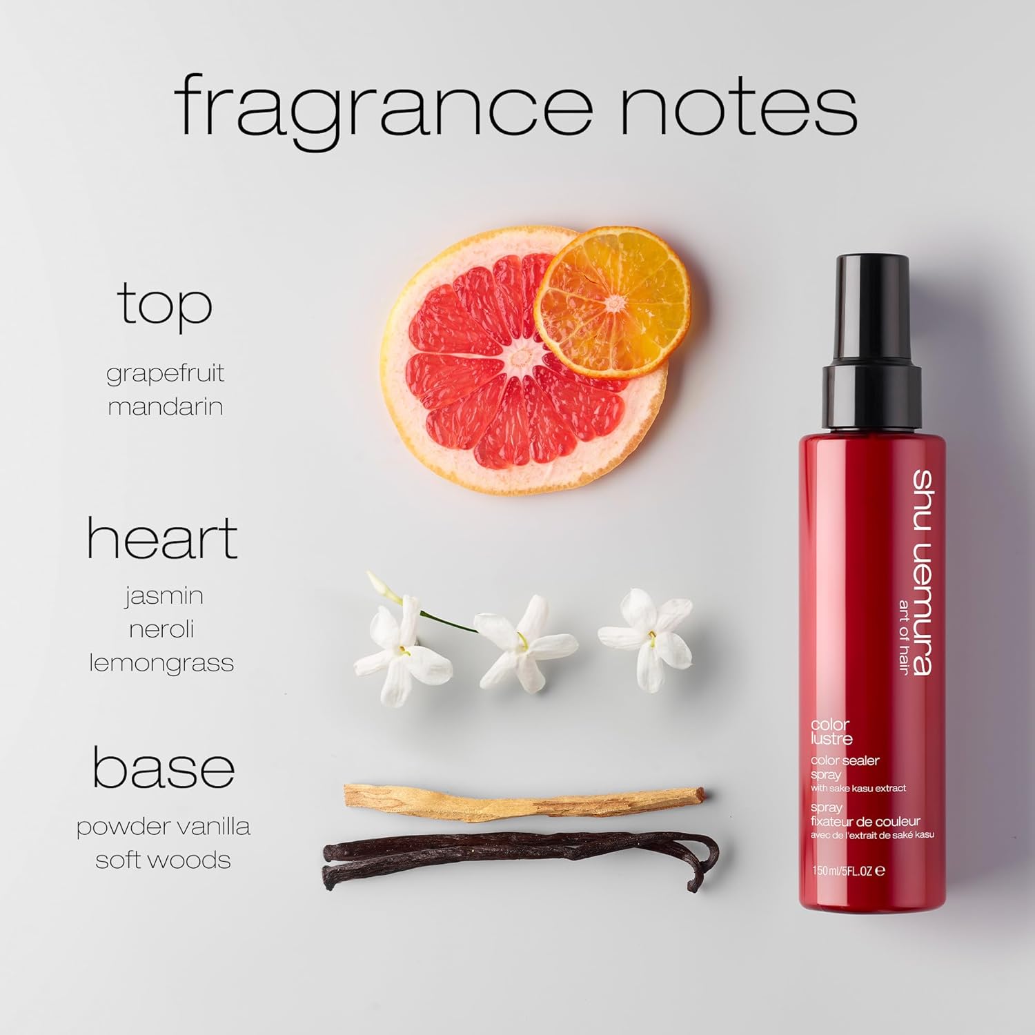 shu uemura art of hair Color Lustre Multi-Benefit Spray For Color-Treated and Dry Hair - Protects Against UV Damage, Protects Vibrancy, Reduces Fading