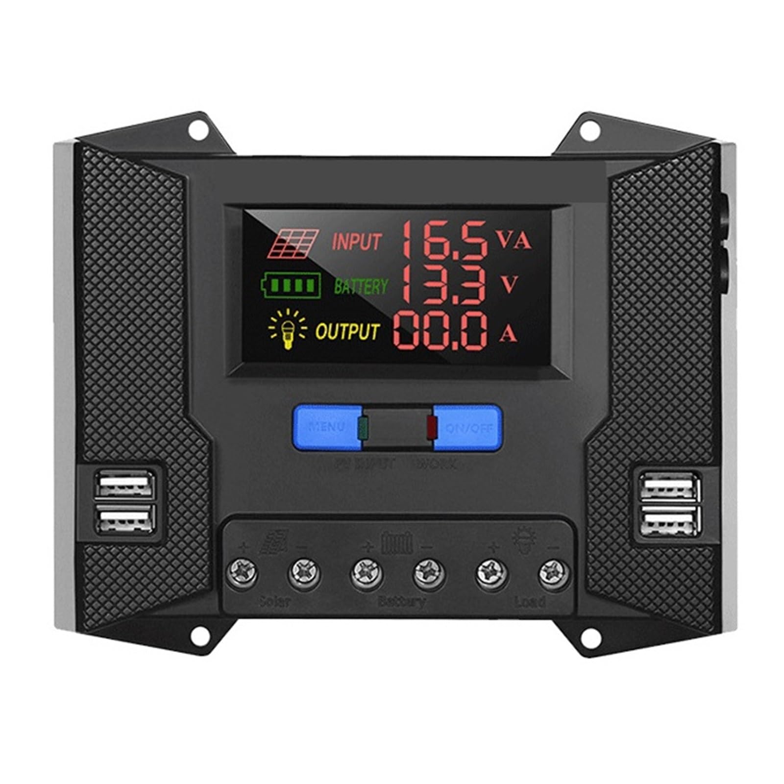 Kontroler Solarny 12V/24V Mppt 20A 30A Podwójny Wyświetlacz LCD USB(30A)