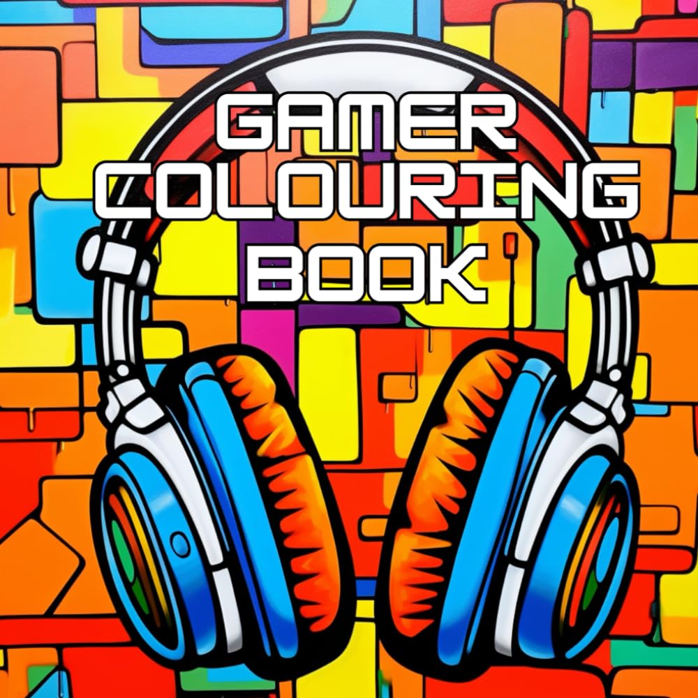 Coloring Book for Gamers, Cool Gaming Art for Gamers of All Ages, 20 Illustrations to Color, blank controller images to design your own, stocking ...