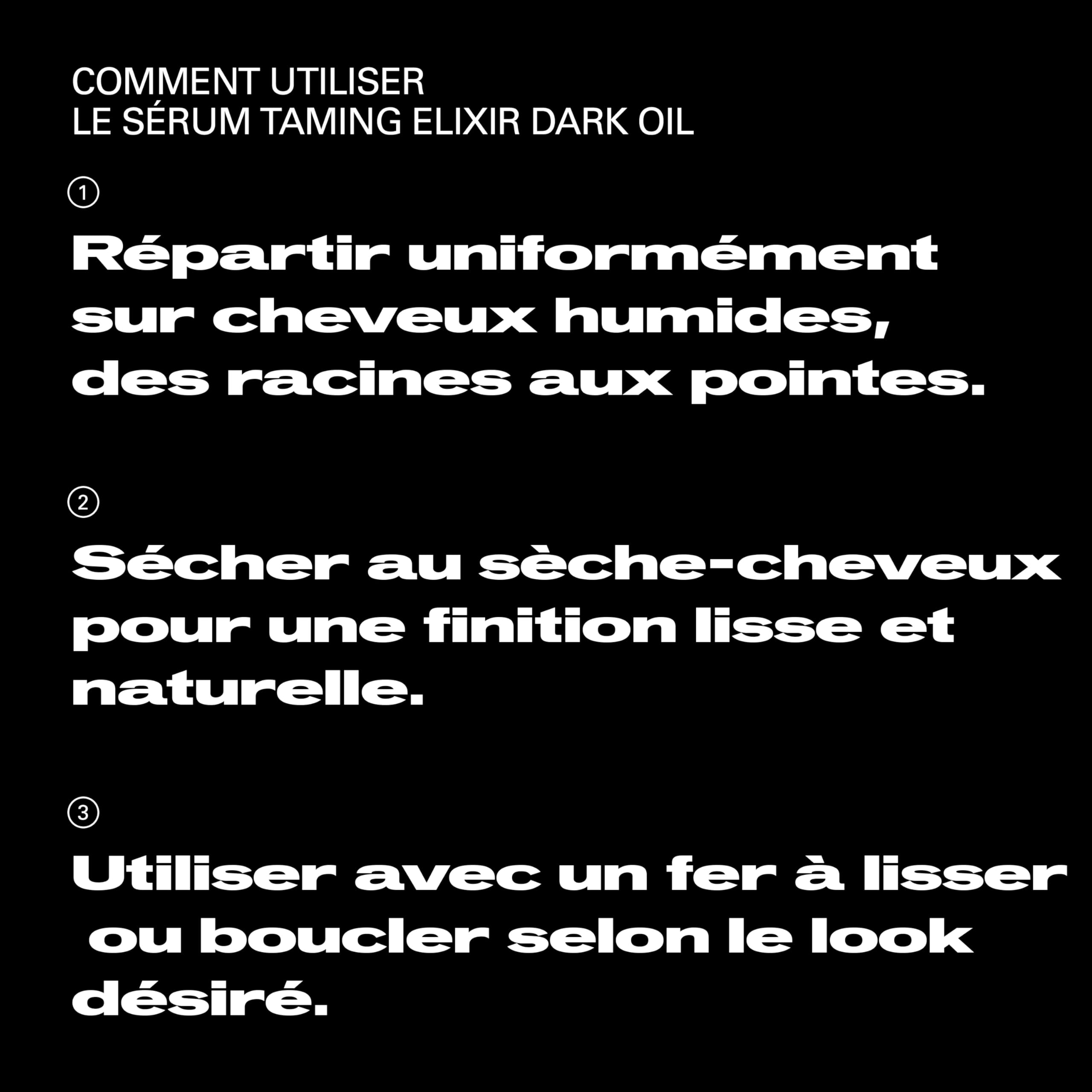 Sebastian Professional Dark Oil – Sérum pour cheveux brillance et lissage professionnel, effet disciplinant et éclat instantané – 140 ml