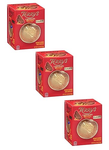 Terry's Dark Chocolate Orange - Paquete de 3 cajas de 5.53 onzas - Perfecto para comer y compartir con amigos y familiares - Rompe y comer las