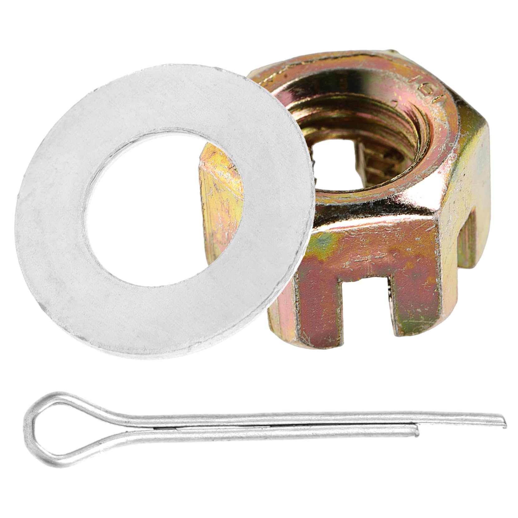 WHAMVOX Stainless Steel Trash Can Wheel Nut Gasket Quick Fit Latch for Outdoor Trash Bin