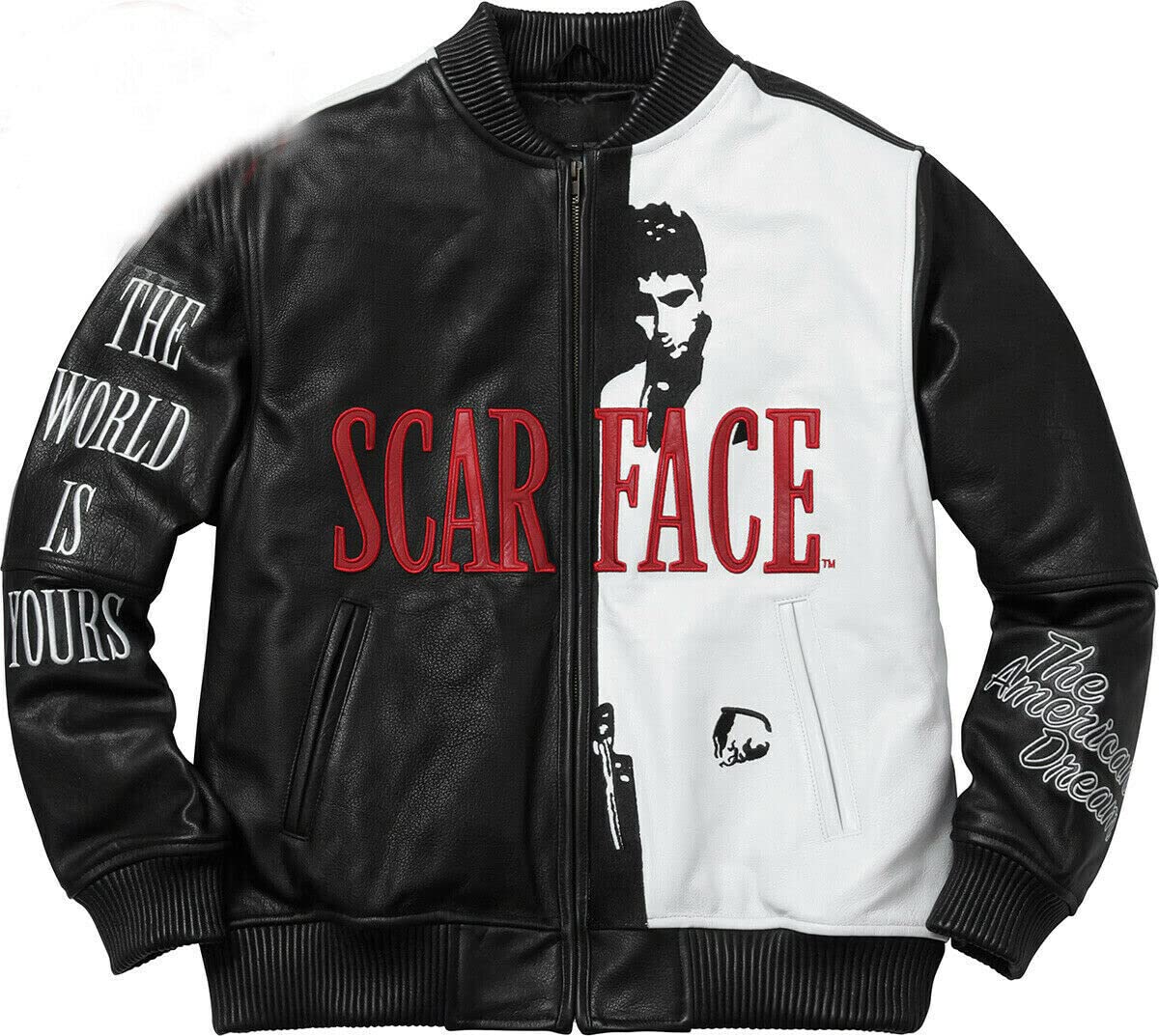 Real Genuine Leather Men's Scarface Tony Montana Al Pacino