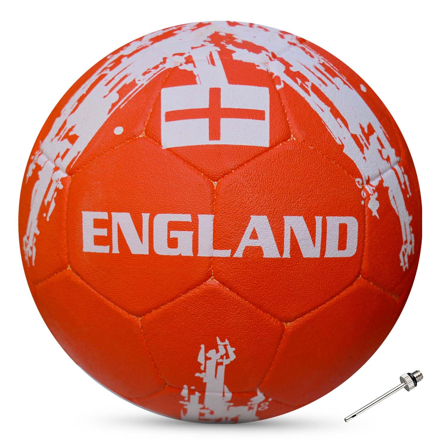 Synco Football England | Rubber Moulded | Training Country Ball for Beginners | Suitable for Indoors/Outdoors