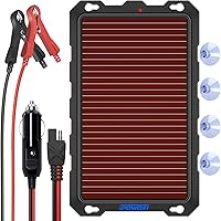 Vista 12 de POWOXI - Cargador de batería solar mejorado de 20 W y mantenedor, controlador de carga PWM de 3 etapas inteligente externo, kit de carga por goteo