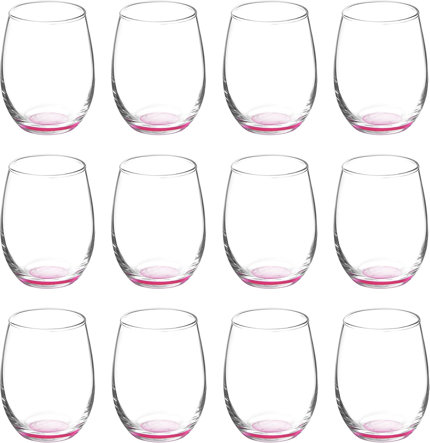 DISCOUNT PROMOS Stemless Wine Glasses by ARC 5.5 oz. Set