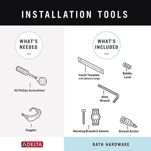 Miniatura 8 de DELTA FAUCET 78935-CZ Tetra - Accesorio de baño con gancho doble para toallas en bronce champán