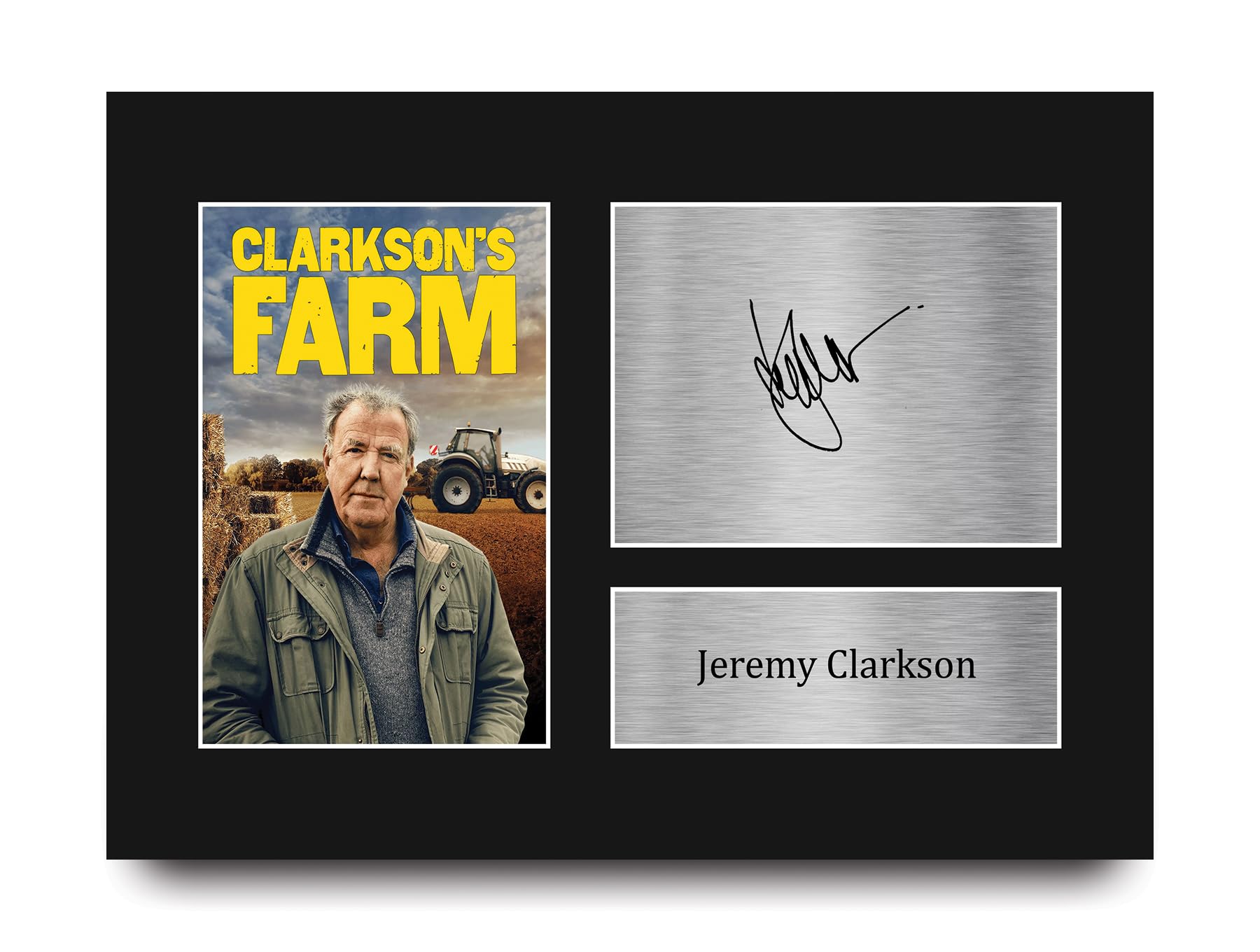 HWC Trading Jeremy Clarkson Farm Gifts Printed Signed Autograph Picture for TV Show Fans - A4