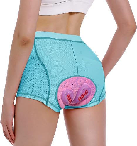 MEETWEE Pantalones Cortos de Ciclismo para Mujer, 4D Acolchados Mallas Ciclista Secado Rápido ranspirables Antideslizante Culotte Ciclismo Mujer