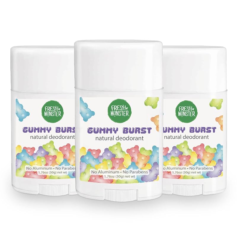 Desodorante infantil Fresh Monster Gummy Burst, pacote com 3