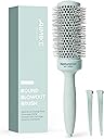 AIMIKE NaturaVol Round Brush for Blow Out, Round Hair Brush Nano Thermal Ceramic & Ionic Tech, for Blow Drying & Salon-like Styling at-home, Maximum Volume Shine - 1.7” Barrel, 2.5” w/Bristle
