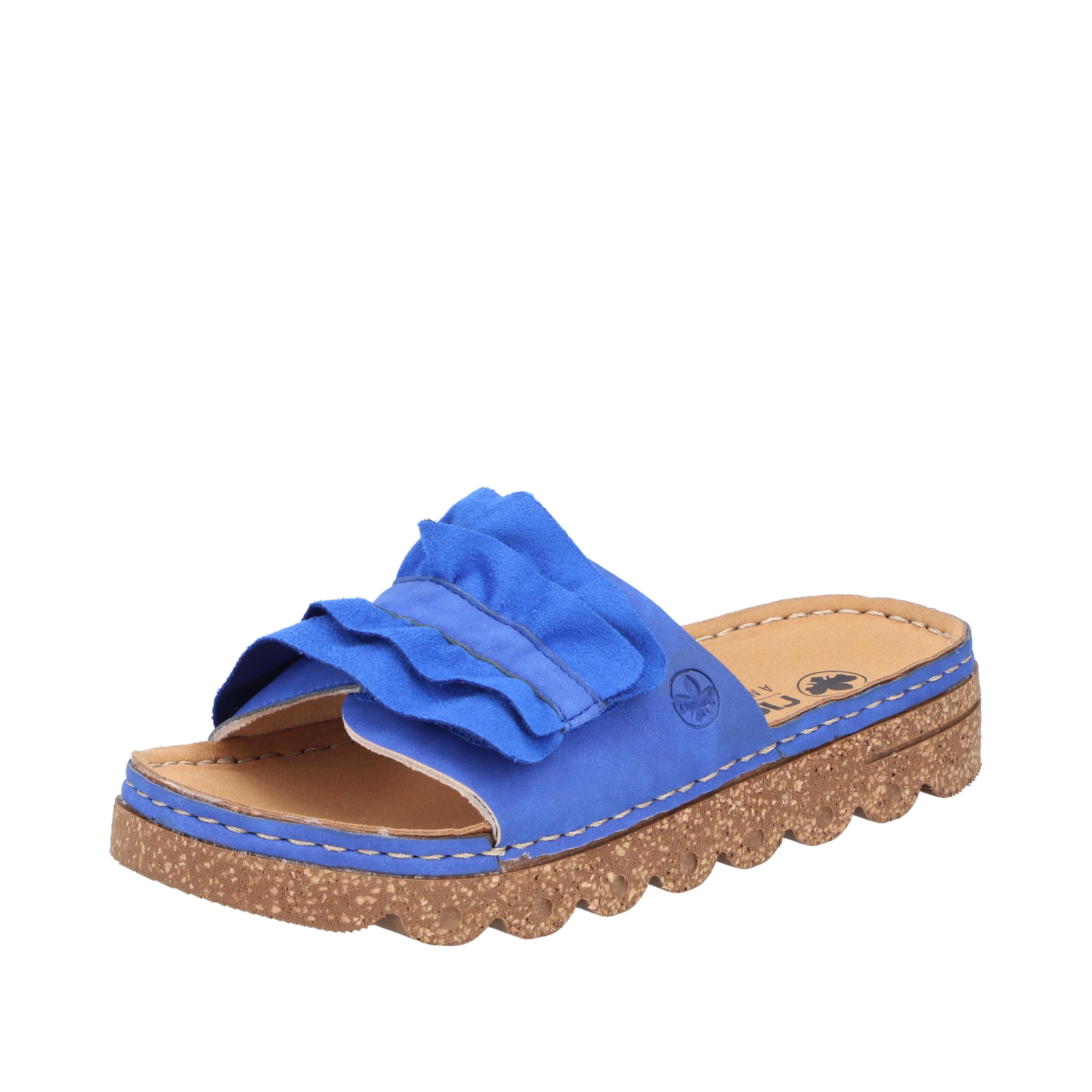 Rieker Mules Beige, Blue, 7.5 UK