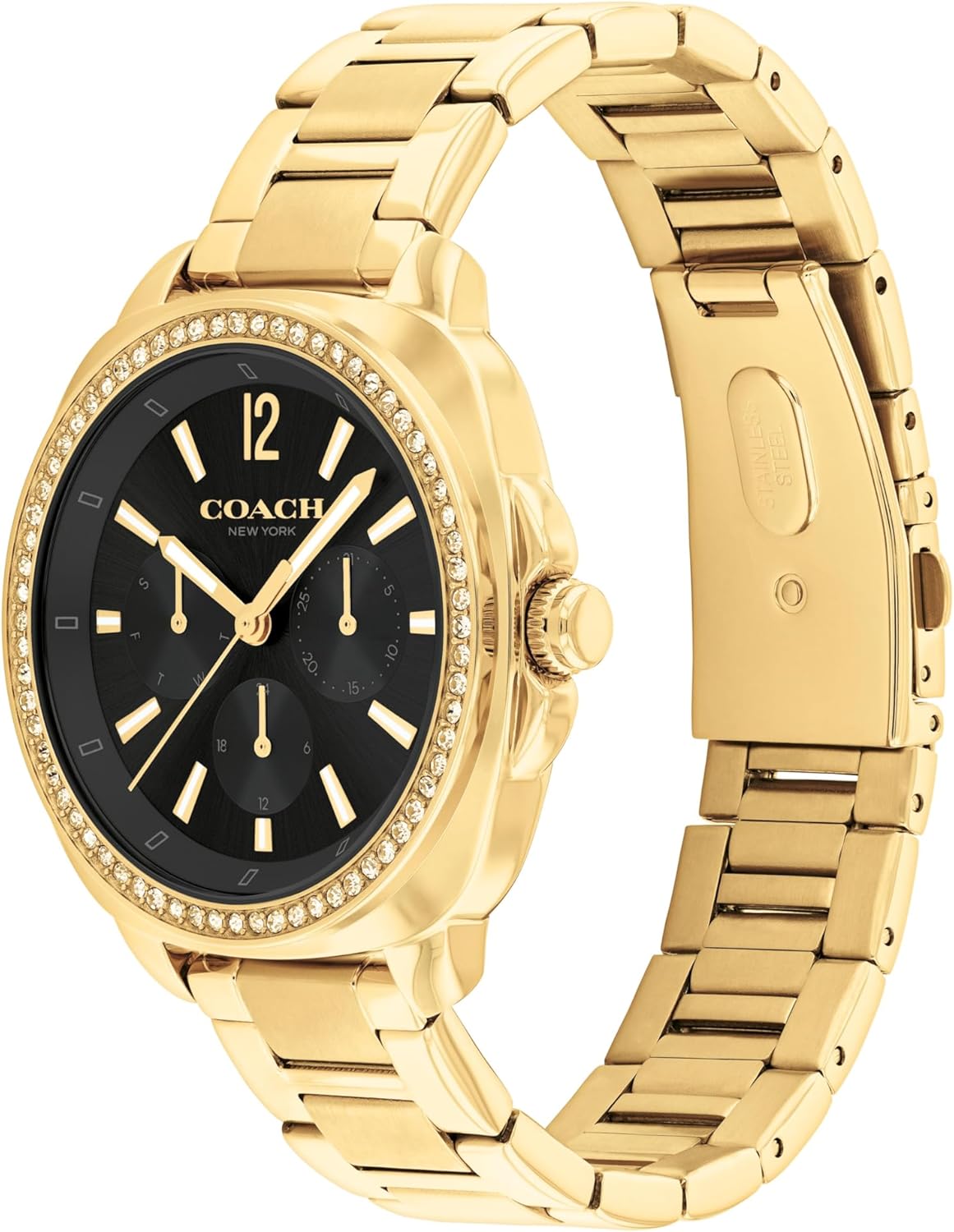 Coach Kitt Women's Quartz MultifunctionWatch, Stainless Steel Bracelet - Water-Resistant to 3ATM - Modern and Stylish - Gift for Her, 38mm - Image 2